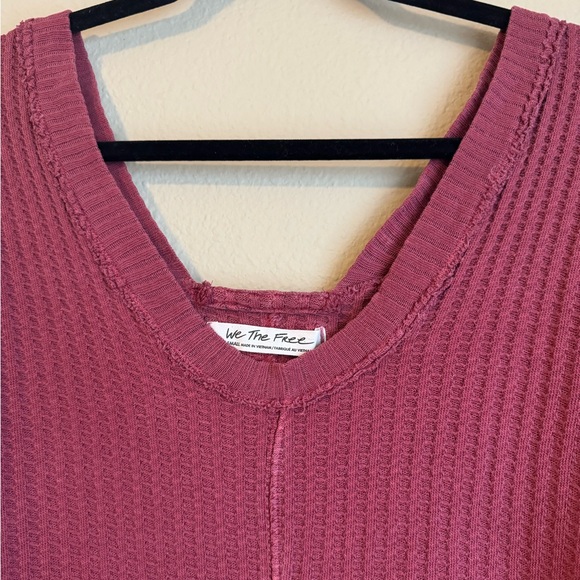 Free People We The Free new magic waffle knit thermal top - Picture 6 of 7